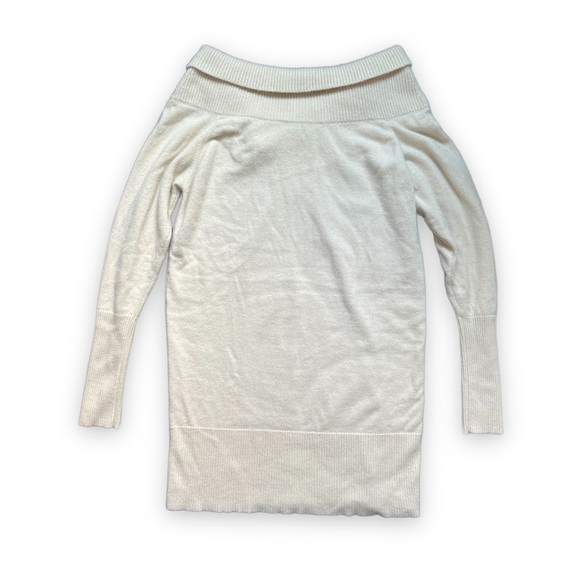 Stella McCartney Off the Shoulder Sweater Dress in Ivory | Size 38 - Picture 3 of 13